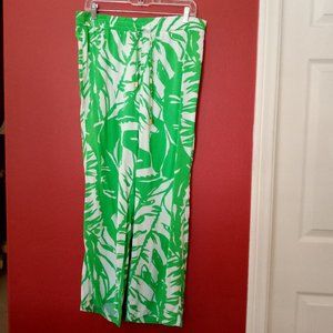 LILLY PULITZER for Target Boom Boom Tropical Palazzo Wide Leg Pants Small